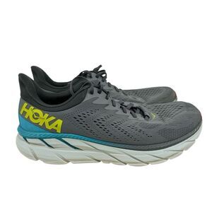 Hoka One One Clifton 7 Mens Sz 11.5 Wide Running Sneakers Shoes Gray F272201